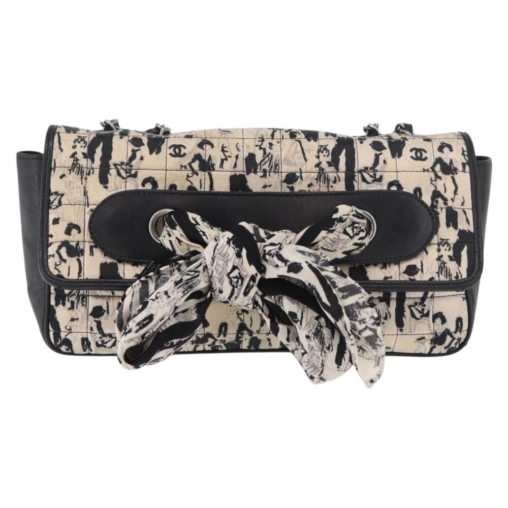 Chanel Choco Bar Chain Shoulder Bag Black